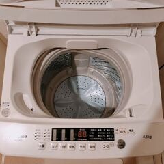 【引き取り限定】ハイセンス 洗濯機 4.5kg｜使用1年2ヶ月｜美品の画像
