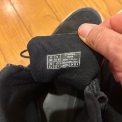 ドクターマーチン　スニーカー　黒　中古　27.0の画像