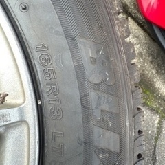 2023年式軽トラック用冬用ホイール（165/R13）状態良好の画像