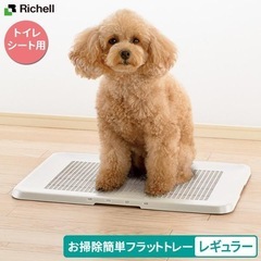 新品未使用　リッチェル　フラットトレー　レギュラー　犬の画像