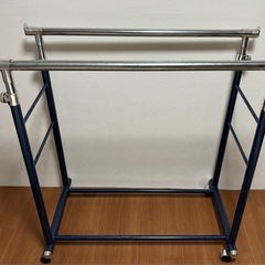 【難なし】ダブル　パイプハンガーラック　2段✌️の画像