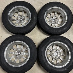 145/80R13 （2024製！）スタッドレスタイヤ
ホイール　4本セットの画像