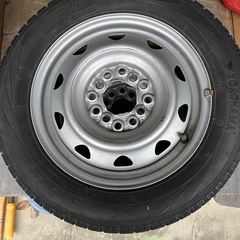 155/65R13 スタッドレスタイヤ ICE GUARD（ヨコハマ）2本セット スチールホイール付きの画像