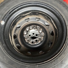 155/65R13 スタッドレスタイヤ ICE GUARD（ヨコハマ）2本セット スチールホイール付きの画像