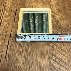 【中古】木製ミニミラーの画像