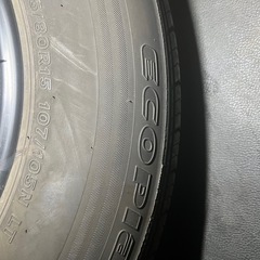 195/80r15 107/105N LTノーマルBridgestone 48週21年製と純正ハイエース用4本セットの画像