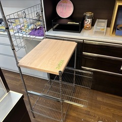 【ルミナスレンジ台ラック】クリーニング済【管理番号12412】金の画像