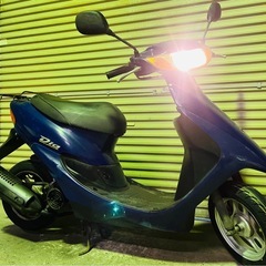 【New】実働 BT新品 フロントタイヤ新品 ホンダ AF34 ライブディオ 2スト 原付バイク スクーター ブルーの画像