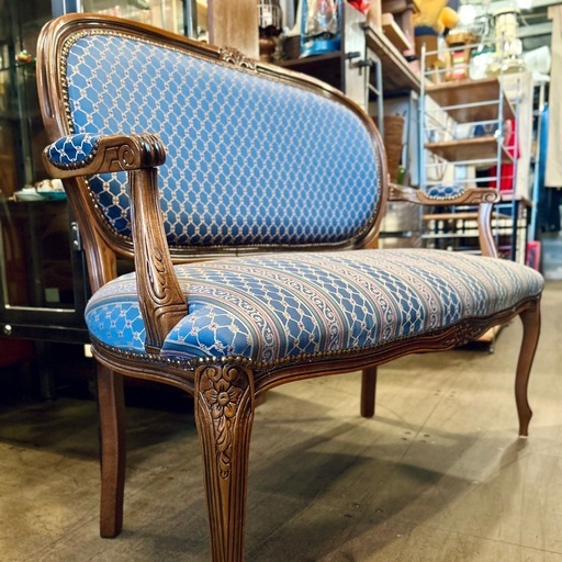 クラシック ソファ 2人掛けソファ ベンチソファ 木製ソファ