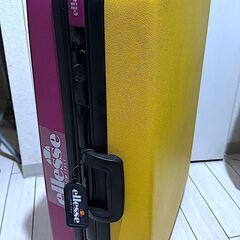 【スーツケース】80L 大容量キャリーケース ellesse エレッセ製 旅行バッグ キャリーバッグ ハードタイプ カラフルデザイン 大型サイズ 軽量タイプの画像