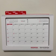 HOMDA 2026年卓上カレンダーの画像