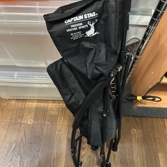 【キャンプチェア】【キャプテンスタッグ】クリーニング済【管理番号12412】金の画像