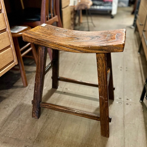 限定値下げ　アンティーク　スツール　古家具　ビンテージ家具 スツール 古家具 木製 アンティーク 調 ヴィンテージ 調 無垢材 花台