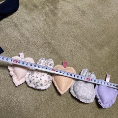 ハンドメイド　　ウサギとハートオーナメントの画像