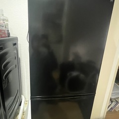 140L 霜取り不要 2ドア冷蔵庫 BK(NTR-140)の画像