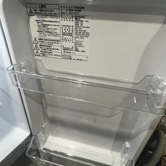 140L 霜取り不要 2ドア冷蔵庫 BK(NTR-140)の画像