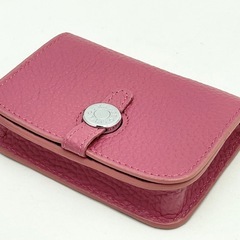 【未使用】コインケース ピンク シュリンクレザー abientotの画像