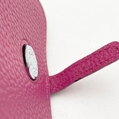 【未使用】コインケース ピンク シュリンクレザー abientotの画像