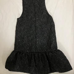 H&M テクスチャード Vネック ミニワンピースの画像