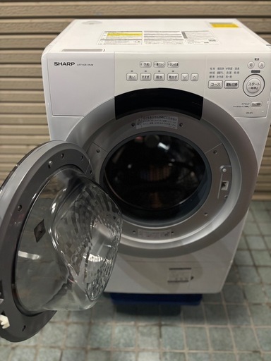 ※終了※★2024年製★⭐︎定価12万以上⭐︎7Kg　SHARP シャープ ドラム式電気洗濯乾燥機  ES-S7J-WL プラズマクラ