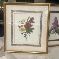 額付き絵画2枚セット　ホテル絵画の画像