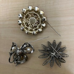 ヴィンテージ （60年代）ブローチ  3点の画像
