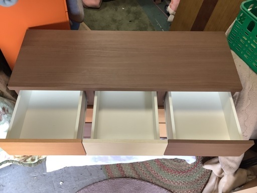 【リサイクルサービス八光】幅120㎝　3段ローチェスト　KAREN-120LC