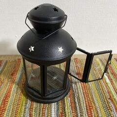M712  IKEA キャンドルランタン ブラックの画像