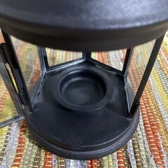 M712  IKEA キャンドルランタン ブラックの画像