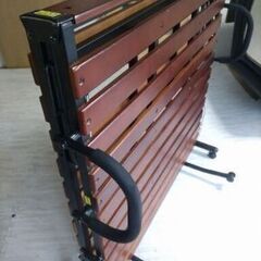 年末年始セール！高脚折り畳みシングルすのこベッドの画像