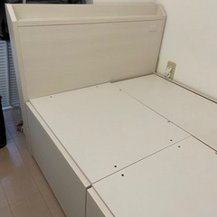 ニトリ シングル ベッド フレーム ジオ チェスト 40L wwの画像