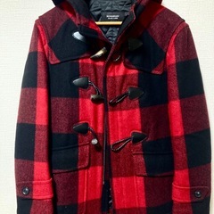 美品 BURBERRY BLACK LABEL 最高級羊毛 メルトンダッフルコート 希少の画像