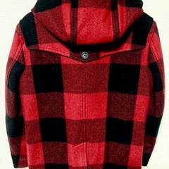 美品 BURBERRY BLACK LABEL 最高級羊毛 メルトンダッフルコート 希少の画像