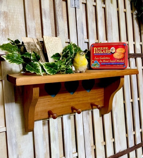 アメリカンカントリー家具　カントリーハート　木製ハート型扉付きシェルフ アメリカンカントリー家具カントリーハート木製ハート型扉付きシェルフ