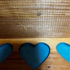 木製シェルフ ハート型フック付き　アメリカンカントリー　アンティーク風の画像