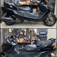 YAMAHA マジェスティ　4HC MAJESTY  部品取り　レストアベース　軽整備済み　エンジン始動するがジャンク品として　登録書類有り　ビックスクーターの画像