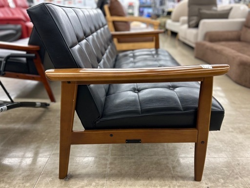 カリモク60 Kチェア 2シーター ブラック 二人掛けソファ W36173BW カリモク60 Kチェア 2シーター・スタンダードブラック | D&DEPARTMENT