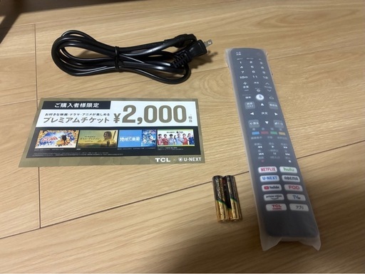 2024年式 TCL 40インチ液晶テレビ（プレミアムチケット付）