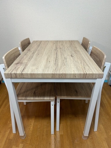 10月末頃出品終了/処分価格！/中古/ダイニングテーブル＆チェア＆マット 10月末頃出品終了/処分価格！/中古/ダイニングテーブル＆チェア