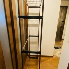 洗濯機上収納の画像