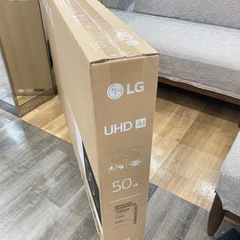 【トレファク高槻店】安心の１年間保証！取りに来られる方限定！【未使用品】LG（エルジー）50インチ 4K液晶テレビのご紹介です！の画像
