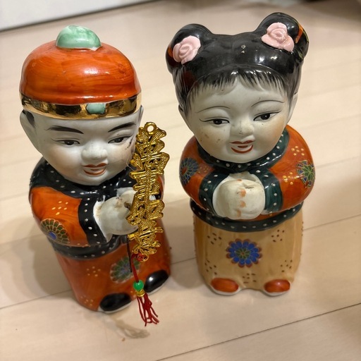 台湾製吉祥你好人形陶器製 (クッキー) 上北台のインテリア雑貨/小物