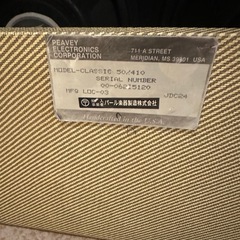 ギターアンプ　peavy classic 50 動作品　パネル今のところ欠品
の画像