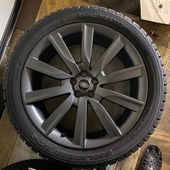レンジローバー ヴェラール 純正OP 10スポーク 1033 21in 8.5J +45 PCD108 コンチクロスコンタクト 265/45R21 J8A2-1007-LA 中古 スタットレスタイヤホイールセットの画像