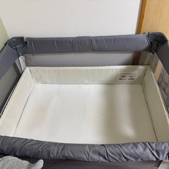 ココネルエアーAB ベビーベッド グレーベア 美品の画像