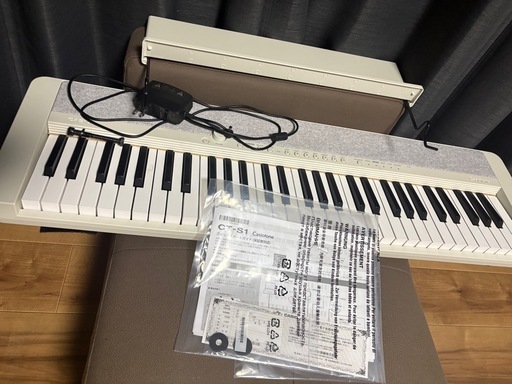 カシオ(CASIO) 電子キーボード カシオトーン CT-S1 WE(ホワイト) 61鍵盤キーボード