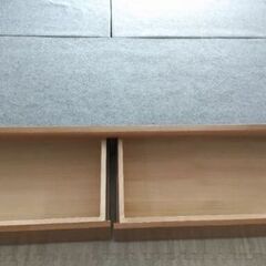 年末年始セール！大塚家具 収納付きセミダブルベッドフレームの画像