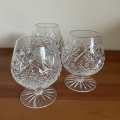 クリスタルガラス　ブランデーグラスの画像