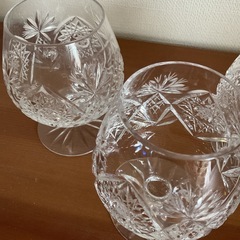 クリスタルガラス　ブランデーグラスの画像