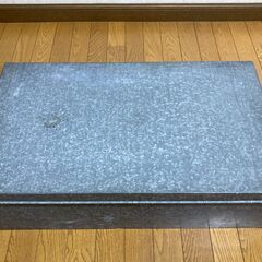 【昭和レトロ/長期保管品/お引取限定】■ブリキ製衣裳ケース■W450mm×D750mm×H215mm■の画像